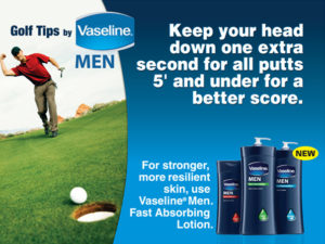 Vaseline Men Golf Ad
